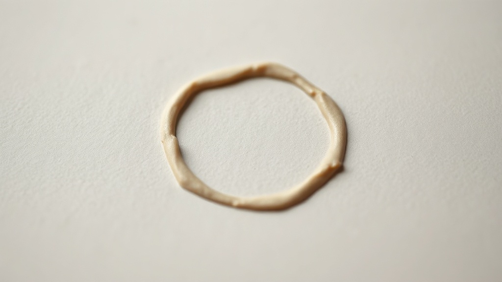 An official seal embossed on plain paper