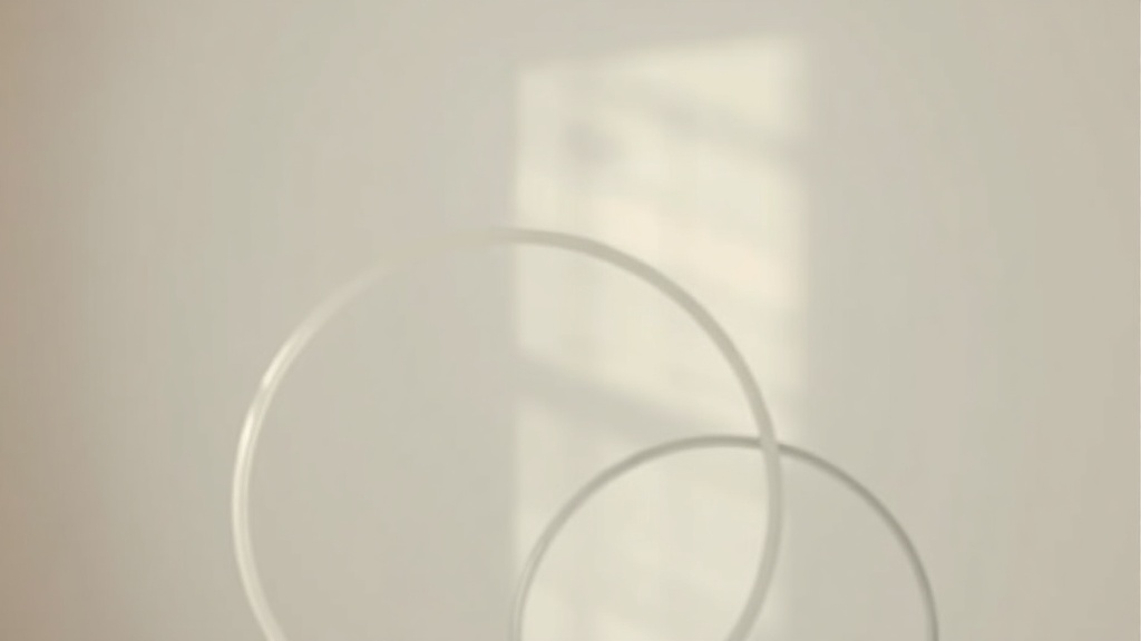 Two overlapping circles of light on a wall